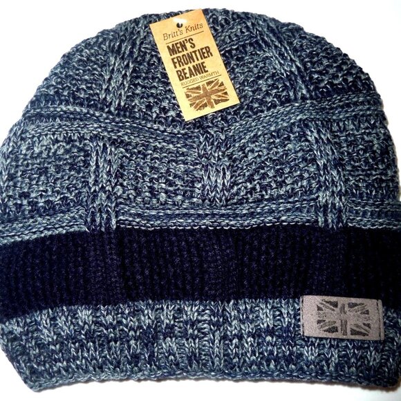 NWT Men's Britt's Knits Frontier Beanie Winter Hat, Rugged Warmth, OSFM - Picture 1 of 2